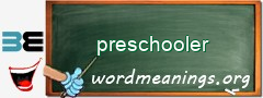 WordMeaning blackboard for preschooler